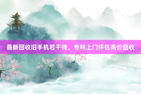 最新回收旧手机若干钱，专科上门评估高价回收